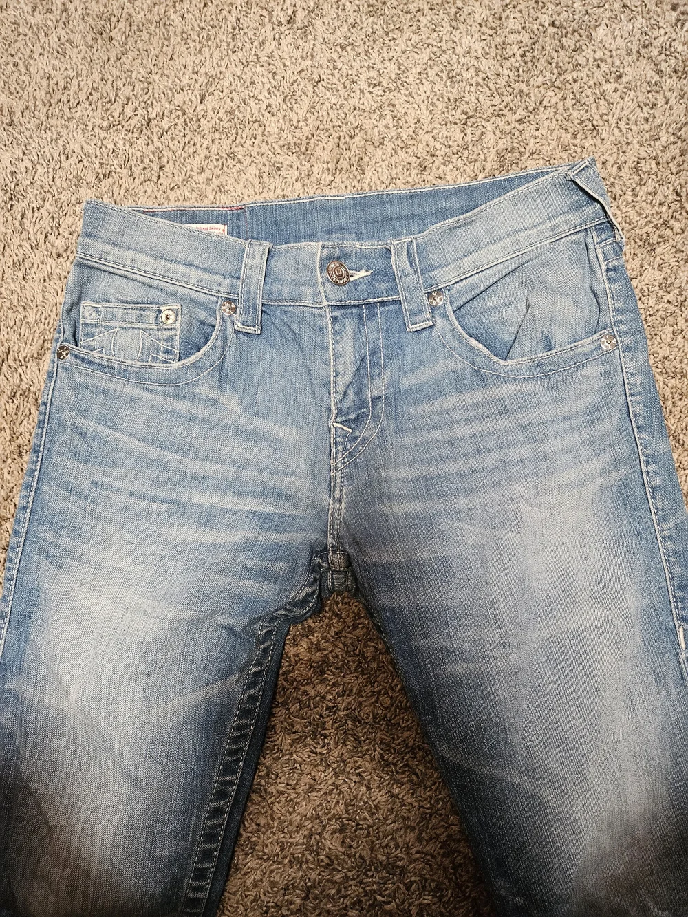 Men's True Religion Light Blue Slim Jeans